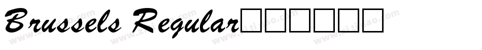 Brussels Regular字体转换